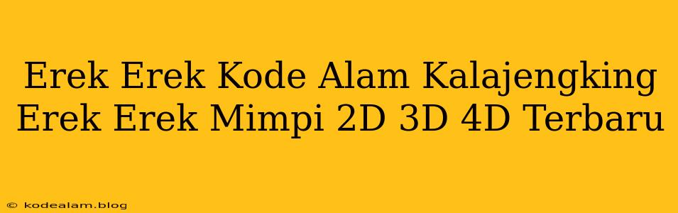 Erek Erek Kode Alam Kalajengking Erek Erek Mimpi 2D 3D 4D Terbaru