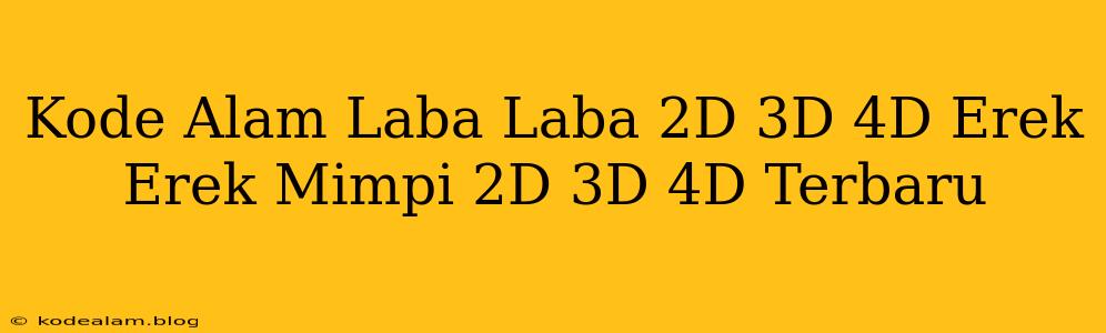 Kode Alam Laba Laba 2D 3D 4D Erek Erek Mimpi 2D 3D 4D Terbaru