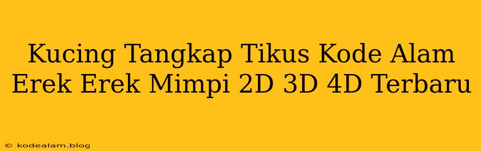 Kucing Tangkap Tikus Kode Alam Erek Erek Mimpi 2D 3D 4D Terbaru